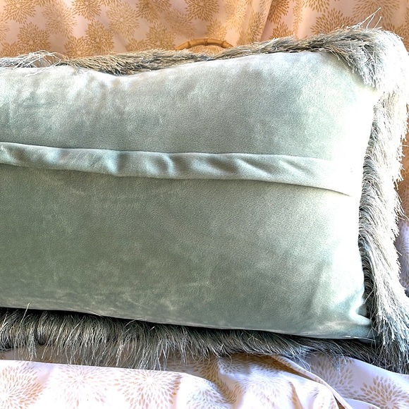 COPY - Shag Modish Metallic Feather Down Decor Pillow - Picture 7 of 10